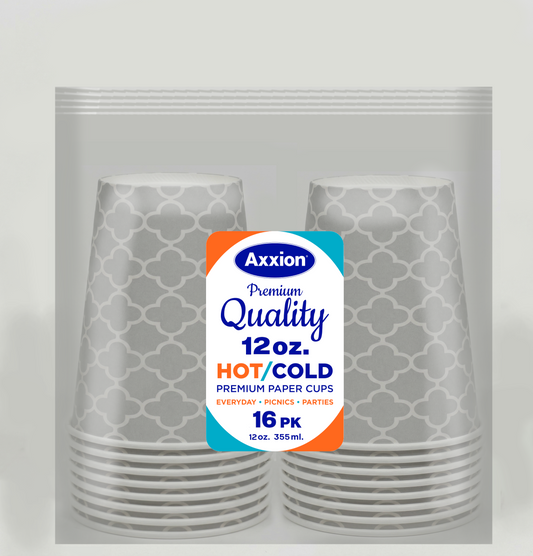 12oz All Purpose Insulated Paper Cup - Grey