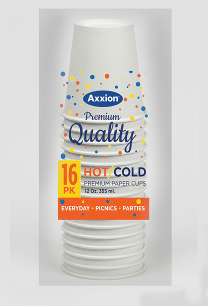 12oz All Purpose Insulated Paper Cup - White Confetti