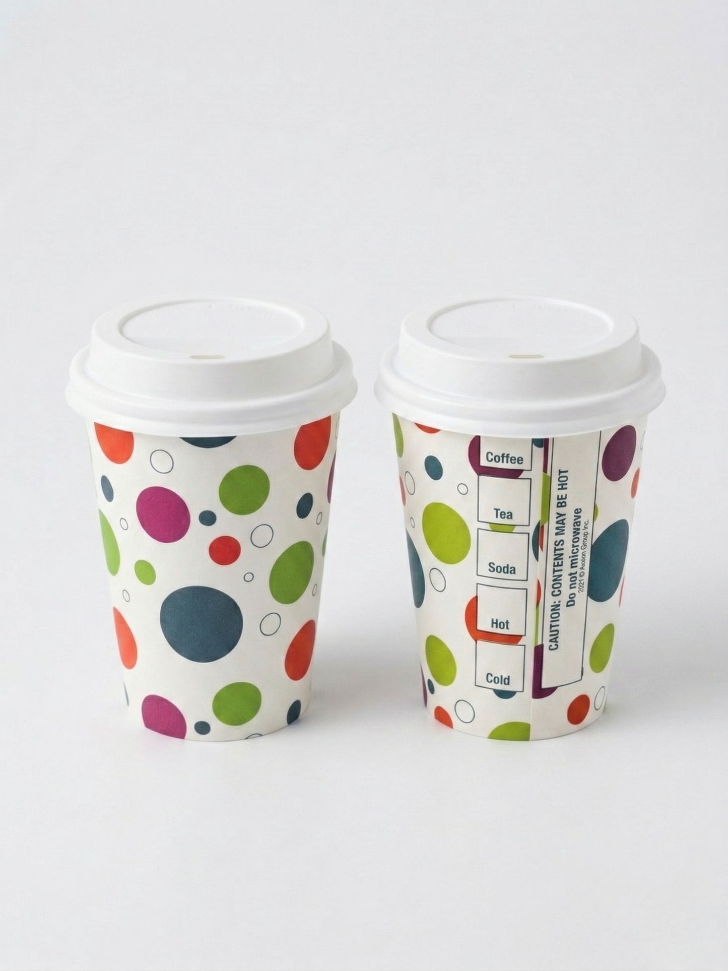 Axxion Insulated Paper Cup and Lid Sets – Polkadot