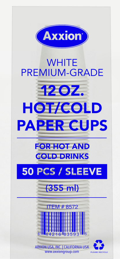 12oz All Purpose Insulated Paper Cup - White