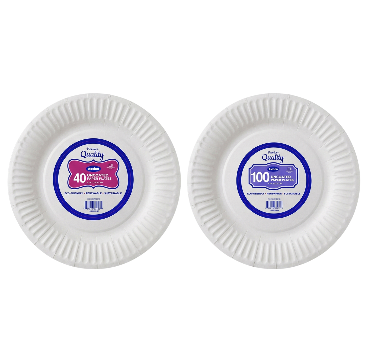 9-Inch Uncoated Paper Plate - Wholesale